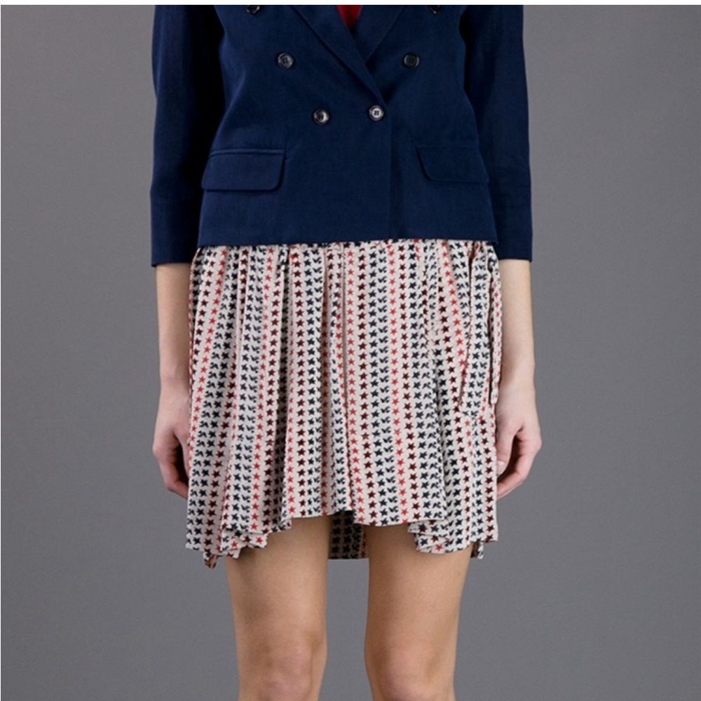 New Isabel Marant Etoile 100% silk Maya starprint skirt - Picture 4 of 15